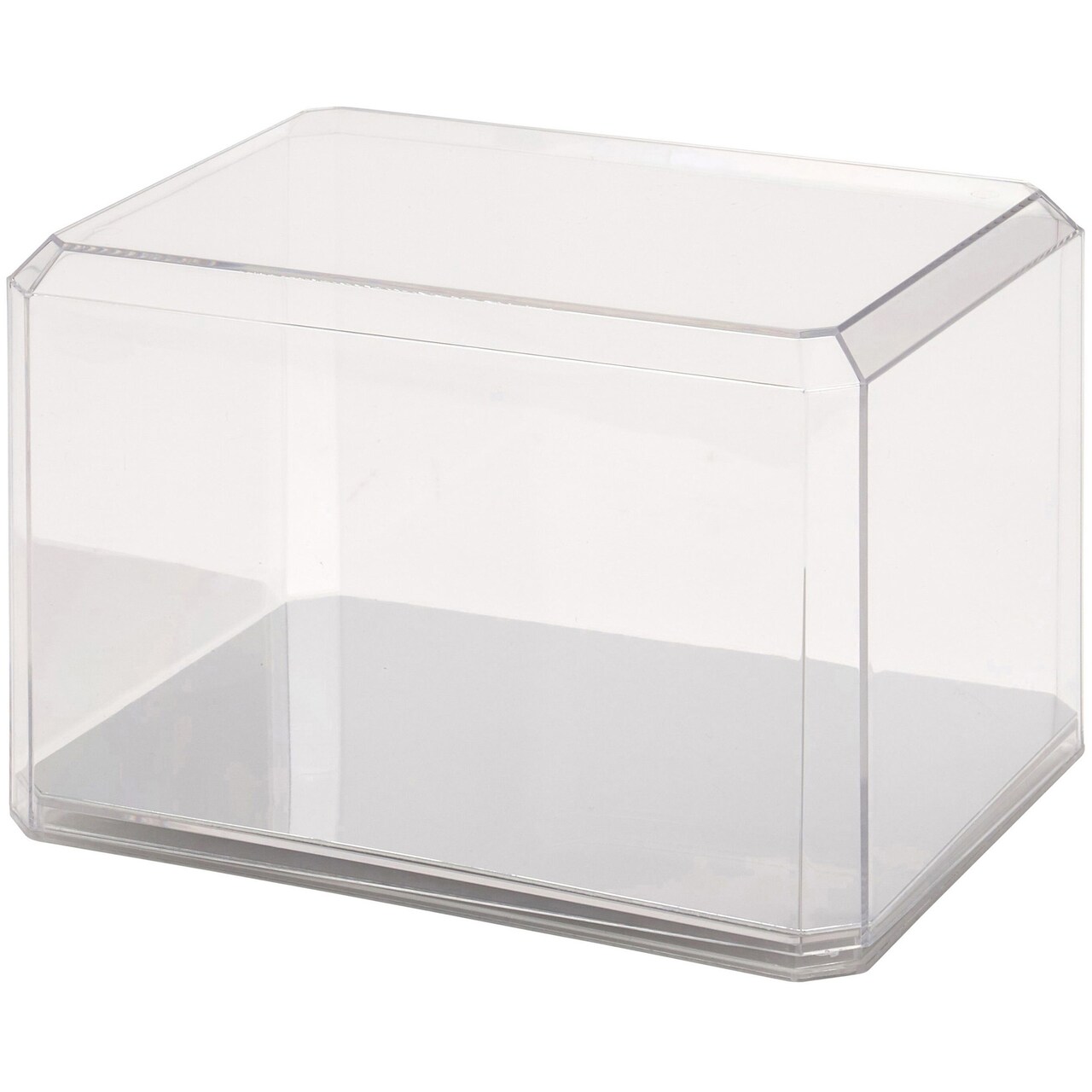 Pioneer Plastics 865CD-UV Clear Plastic Mini Helmet Display Case (Mirrored, UV Resistant), 8" W x 6" D x 5" H
